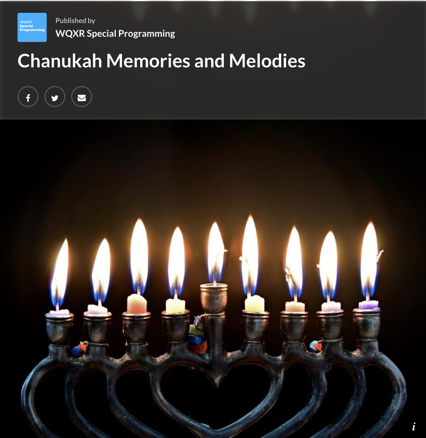 Chanukah Memories and Melodies