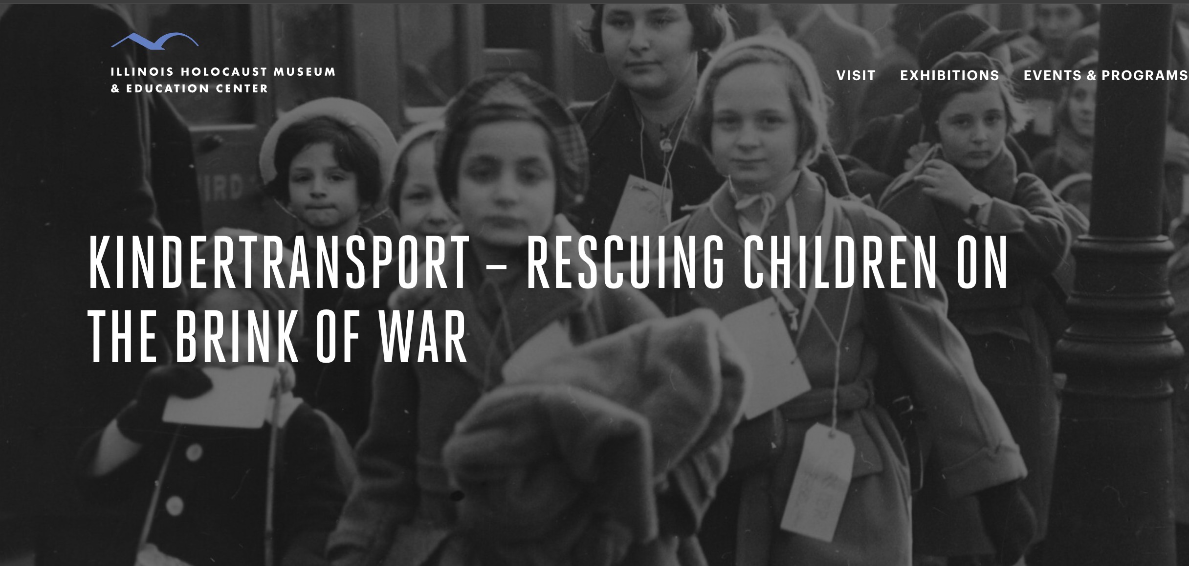 Kindertransport – Rescuing Children on the Brink of War Exhibit at the Illinois Holocaust Museum