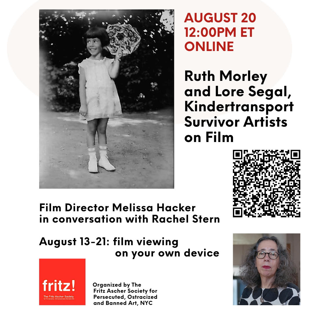 Ruth Morley and Lore Segal, Kindertransport Survivor Artists on Film Film Screening and Conversation with Director Melissa Hacker